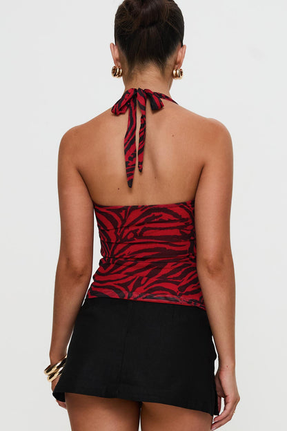 Nikki Zebra Top